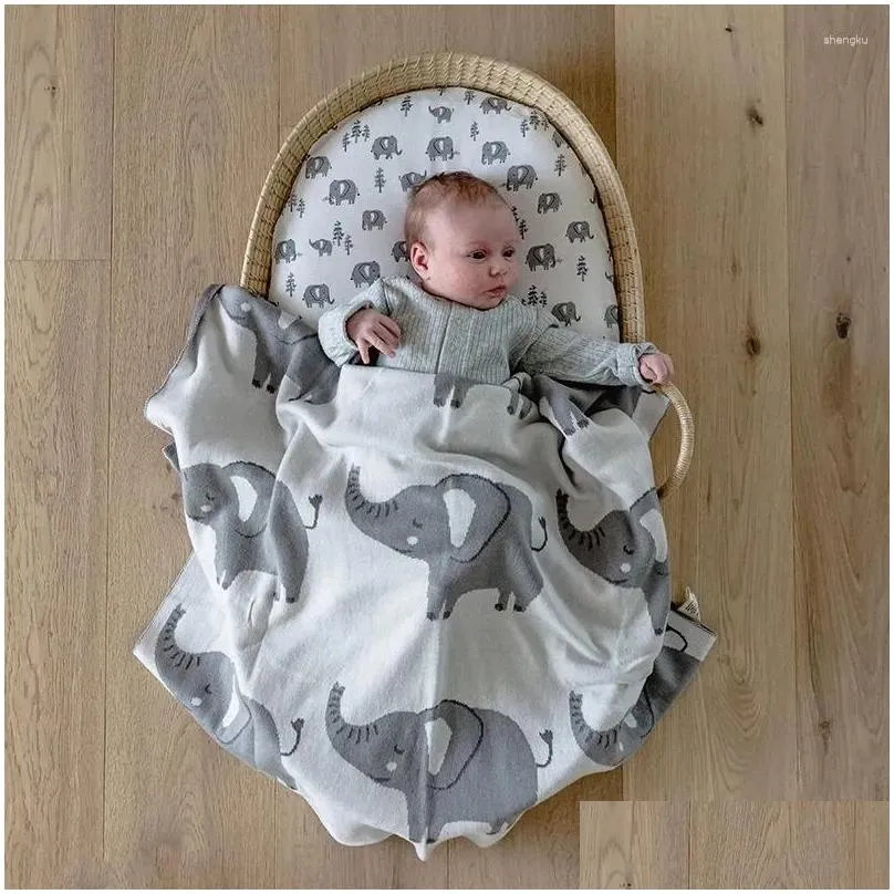 blankets motohood baby blanket & swaddling born soft knitting winter solid bedding set cotton quilt infant