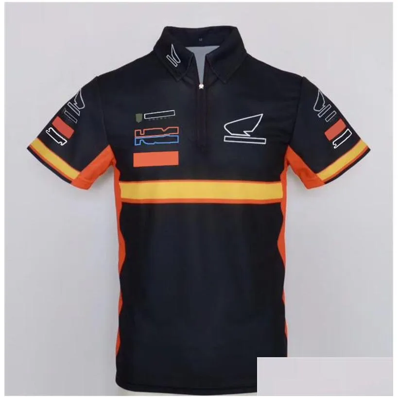 summer motorcycle short-sleeved polo shirt outdoor riding lapel t-shirt car fan shirt can be customized