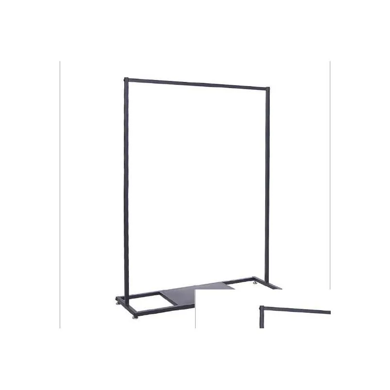 clothes rack showcase racks in men`s and women`s clothing stores side-hanging clothes rack front floor hanger