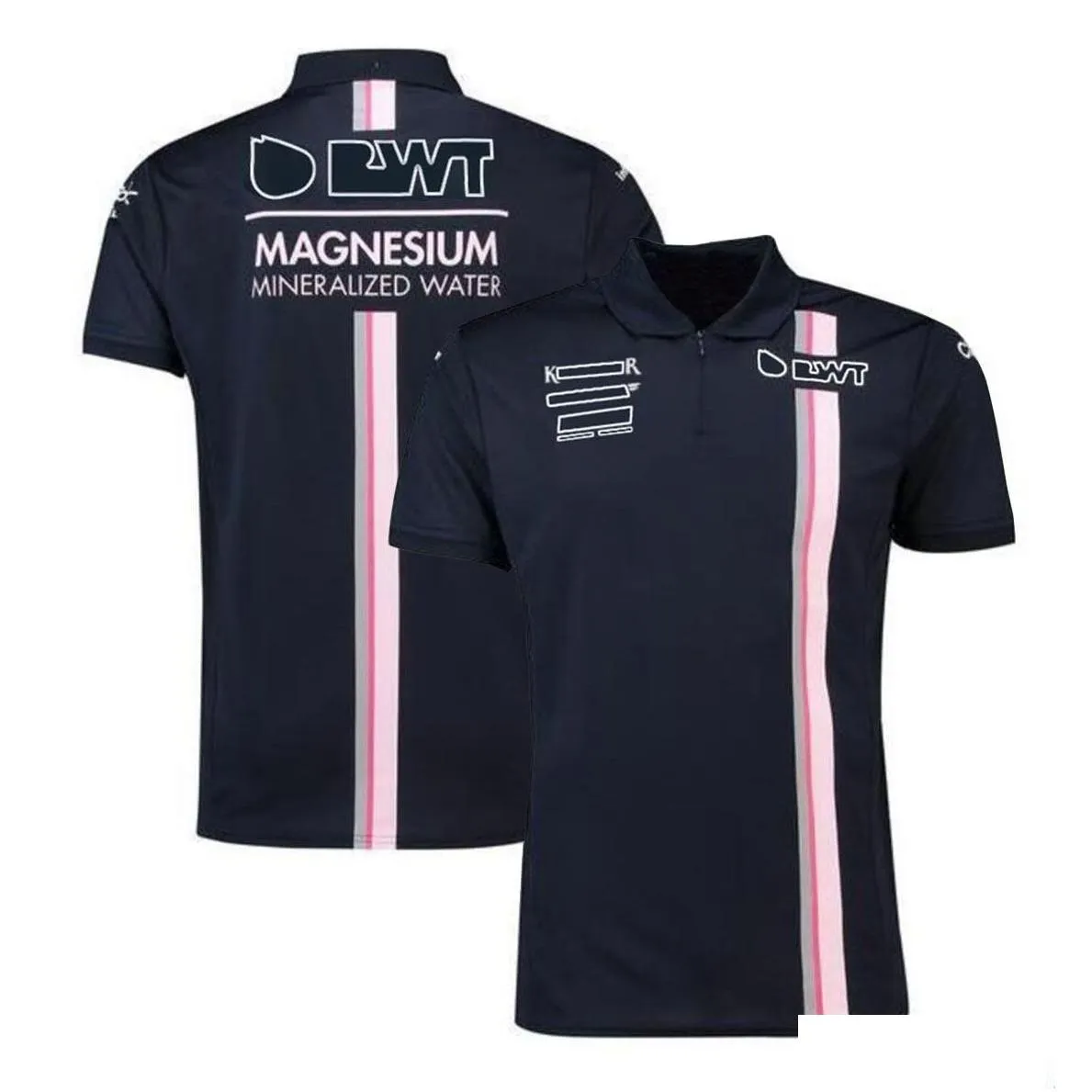f1 new season team uniforms men`s fans short-sleeved lapel t-shirt casual sports racing suits