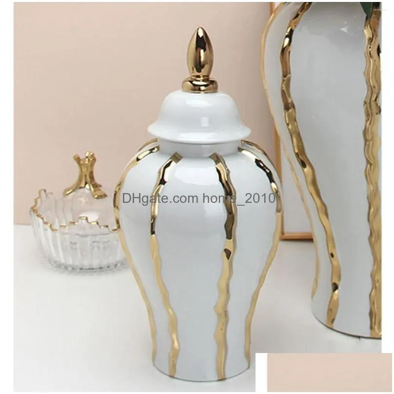 storage bottles ceramic ginger jar porcelain jars centerpiece bud vase handicraft