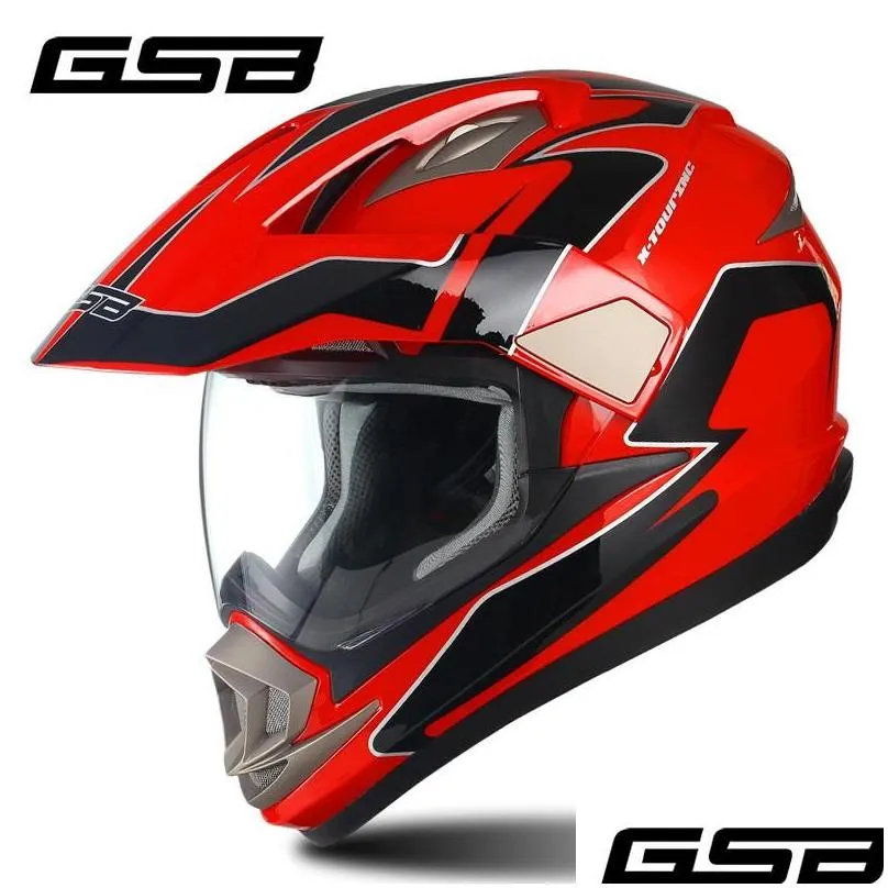 motorcycle helmets gsb helmet motocross atv full face moto cross downhill off-road men casco ece approved