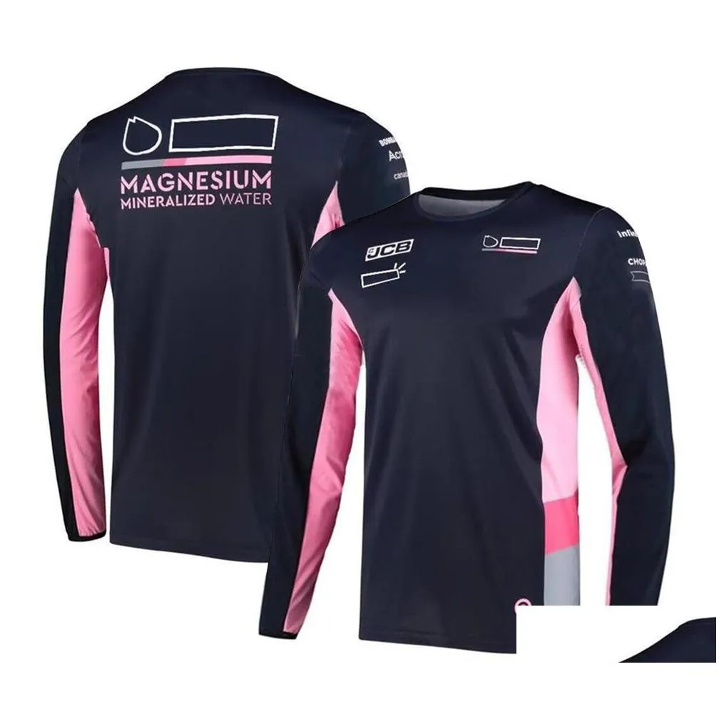 f1 new season team uniforms men`s fans short-sleeved lapel t-shirt casual sports racing suits