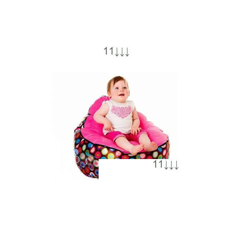 whole-promotion multicolor baby bean bag snuggle bed portable seat nursery rocker multifunctional 2 tops baby beanbag chair yw274e