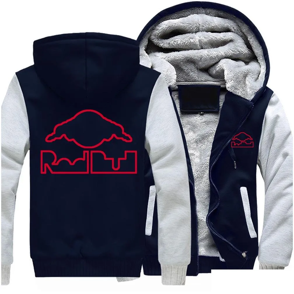 f1 hoodie autumn and winter fleece zipper jacket windbreaker motocross hooded jacket sweatshirt brand sportswear motorcycle racing off-road