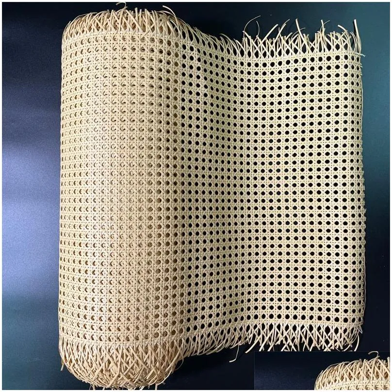 natural indonesian real rattan cane webbing roll furniture chair table ceiling background door diy material