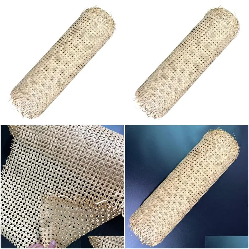 natural indonesian real rattan cane webbing roll furniture chair table ceiling background door diy material