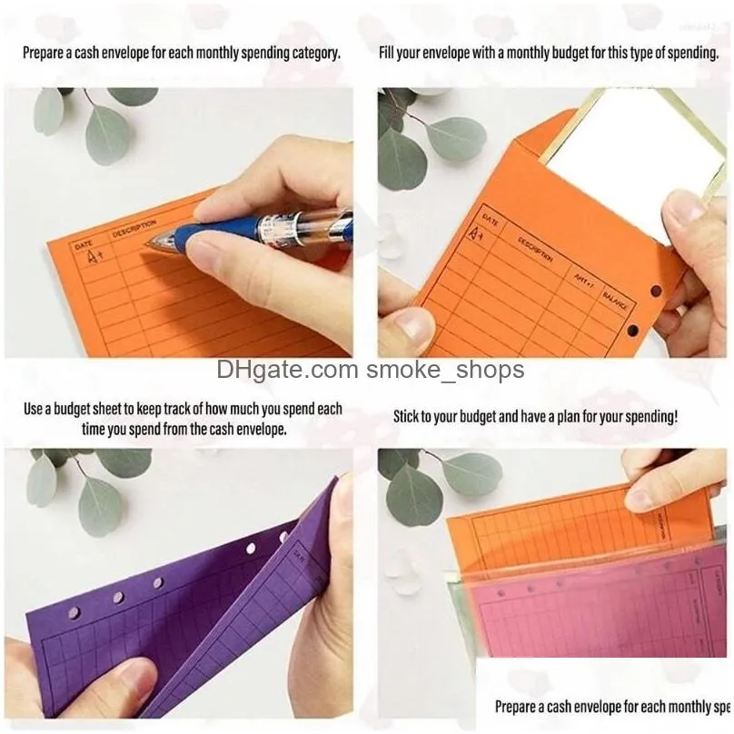 gift wrap 36 pcs expense tracker budget sheet cash envelopes money envelope for tracking saving 12 colors