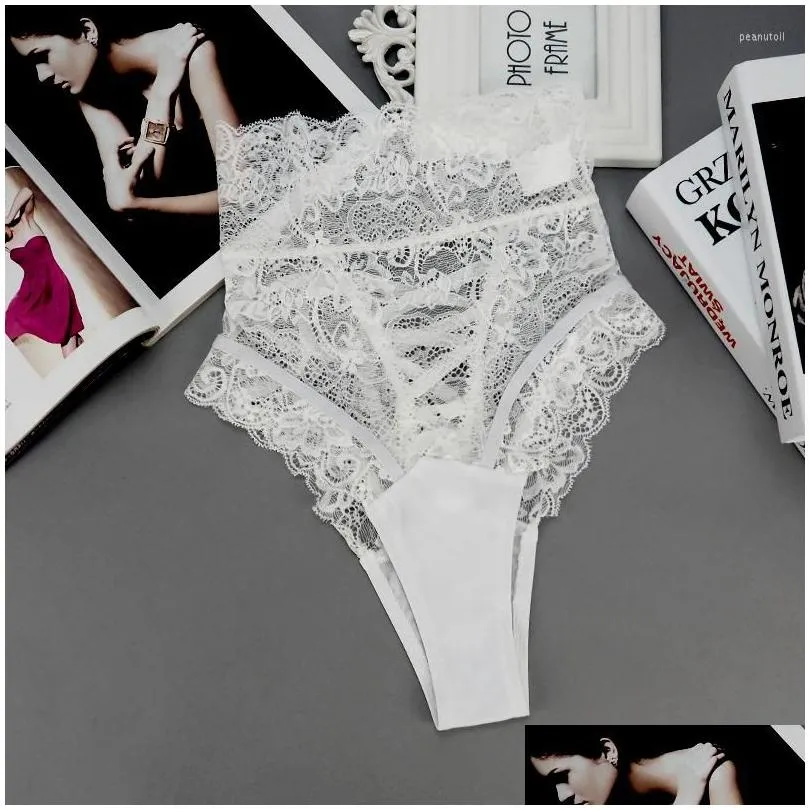 Women`S Panties Womens Panties Y Women High Waist Lace Thongs And G Strings Underwear Ladies Hollow Out Underpants Intimates Lingerie Dhzpu