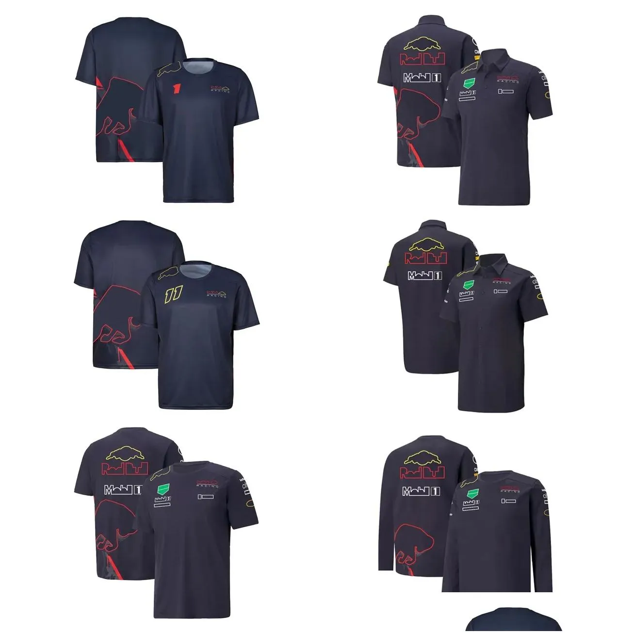 f1 formula 1 team jersey new short sleeve fan polo shirt men`s custom racing suit