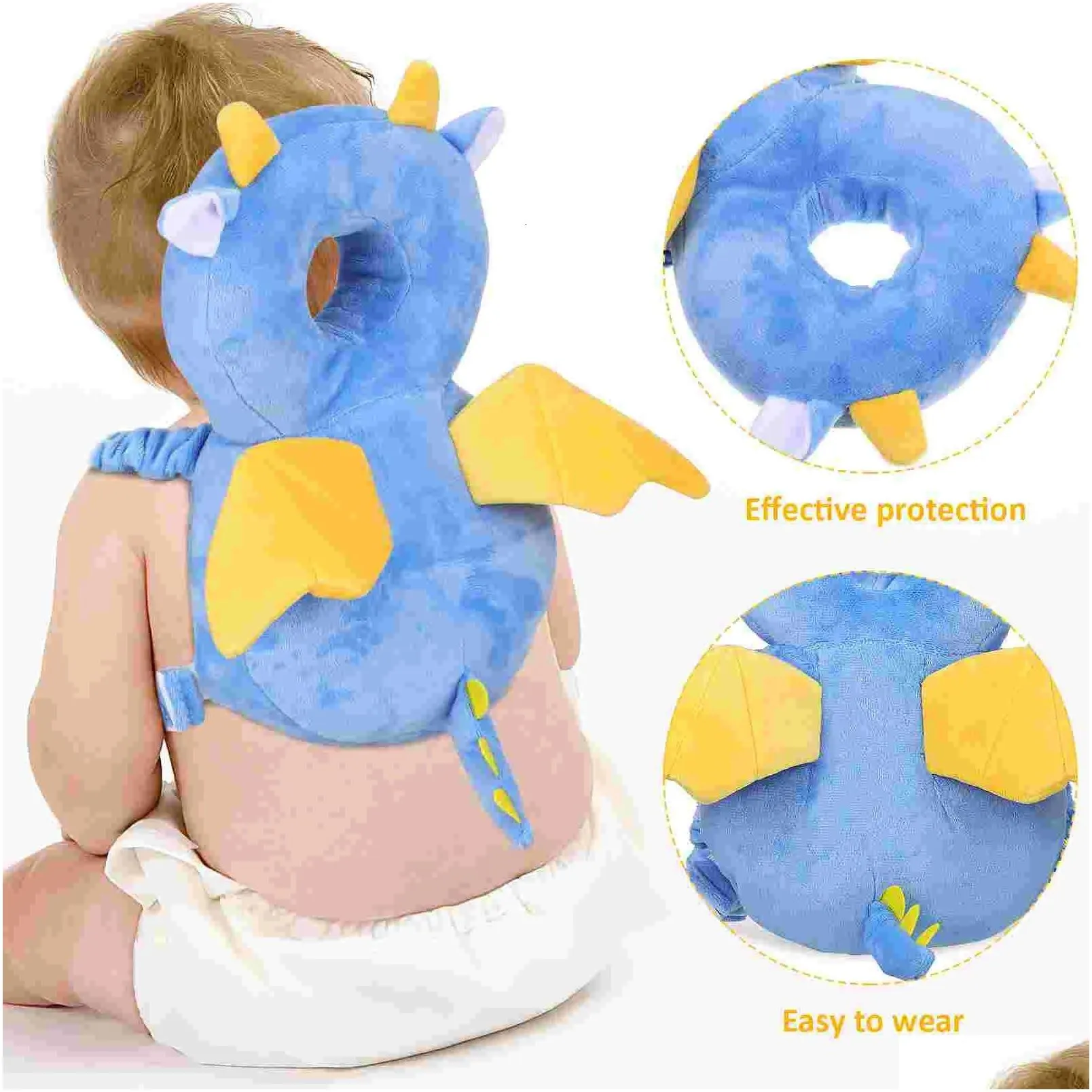 bedding sets pillow headrest baby backpack protector crawling infant heads protection cute walking assistant buffer child 231101
