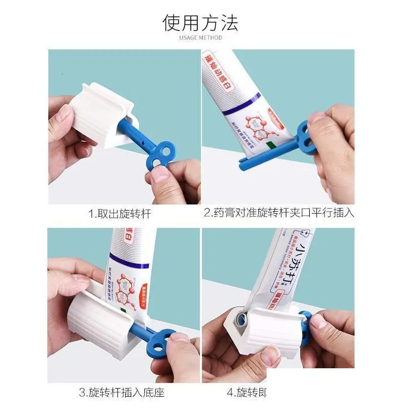 toothbrush holders toothpaste squeeze artifact squeezer clip on household device lazy tube press bathroom supplies 221207