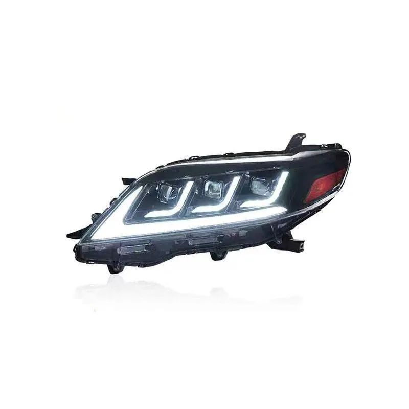 car daytime running head light for  sienna led headlight 2011-2019 dynamic turn signal dual beam lens auto lamp