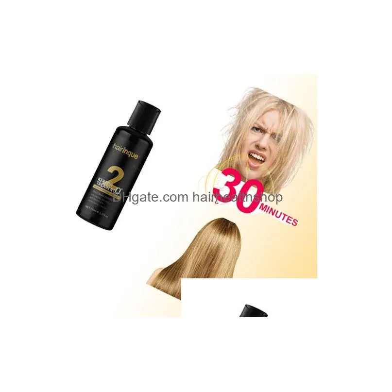 Shampoo&Conditioner Hairinque No Smell Keratin Treatment Conditioner 100Ml Nourishing Hair Spray Antistatic Replenishes Moisture Repai Dhqoi