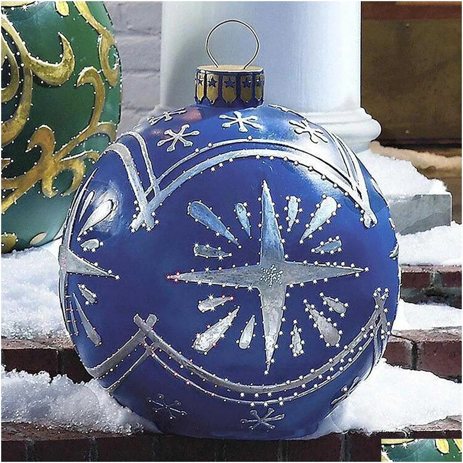 60cm christmas balls tree decorations gift xmas hristmas for home outdoor pvc inflatable toys 211018