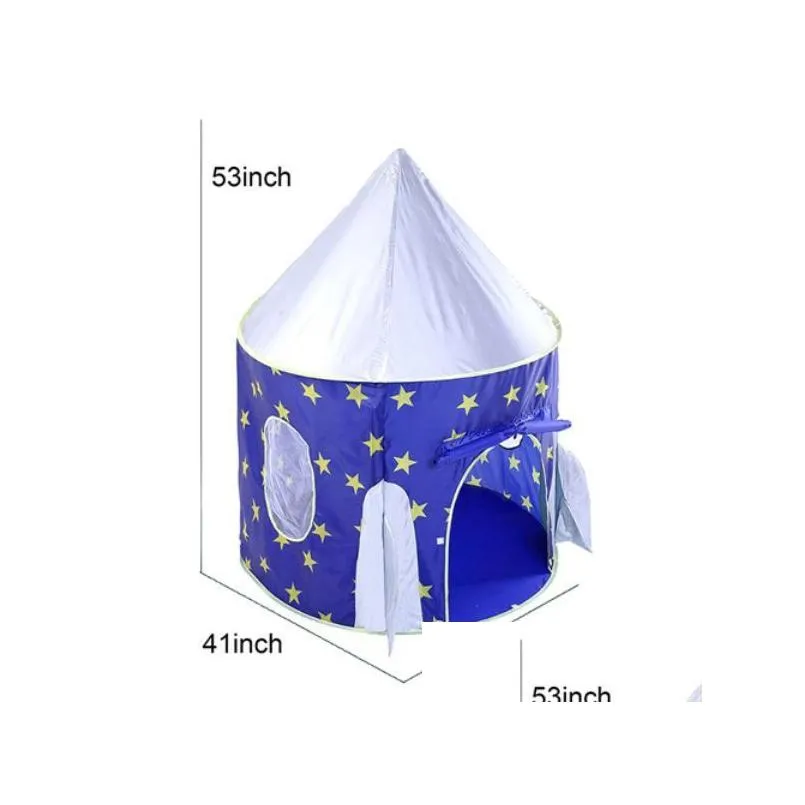  up kids tent - spaceship rocket indoor playhouse tent for boys and girls