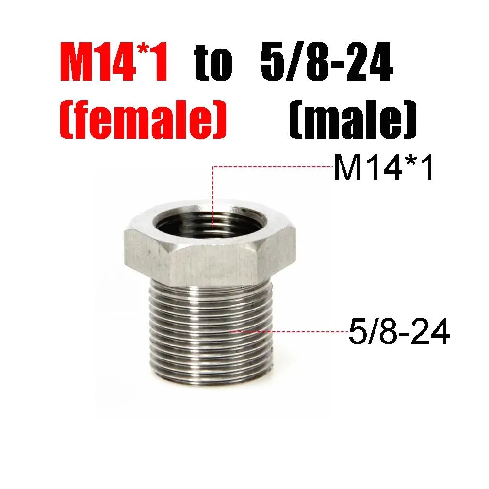 stainless steel filter thread adapter 1/2-28 to 5/8-24 m14 1.5 ss solvent trap adapter for napa 4003 wix 24003