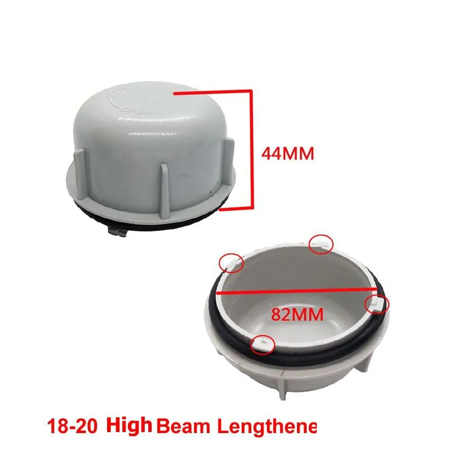 1pcs for  highlander 15-17 18-20 headlamp dust cover low high beam headlight rear cover lengthened seal cap 82mm 95mm