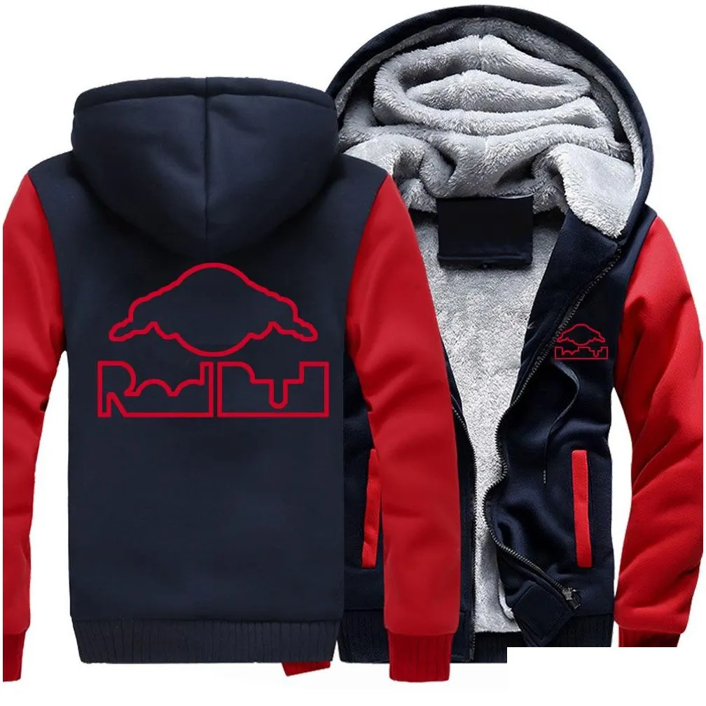 f1 hoodie autumn and winter fleece zipper jacket windbreaker motocross hooded jacket sweatshirt brand sportswear motorcycle racing off-road