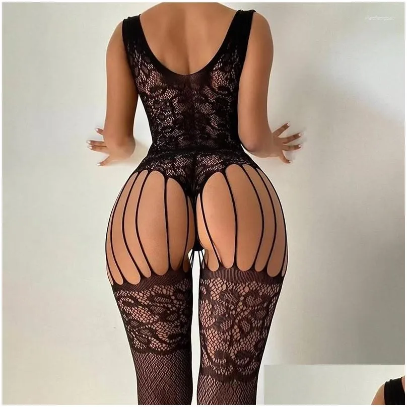 bras sets erotic crotchless lingerie women floral mesh hollow bra teddy baby doll dress sexy full bodystockings porn underwear set