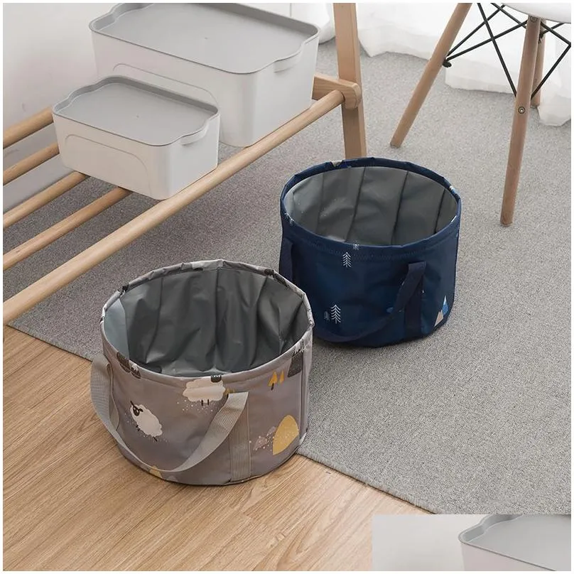 best selling collapsible basin portable travel laundry basin footbath outdoor travel supplies household cleaning tool bucket sz337