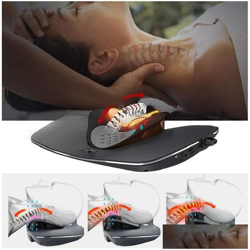 cervical vertebra massager with heat function for neck pain relief