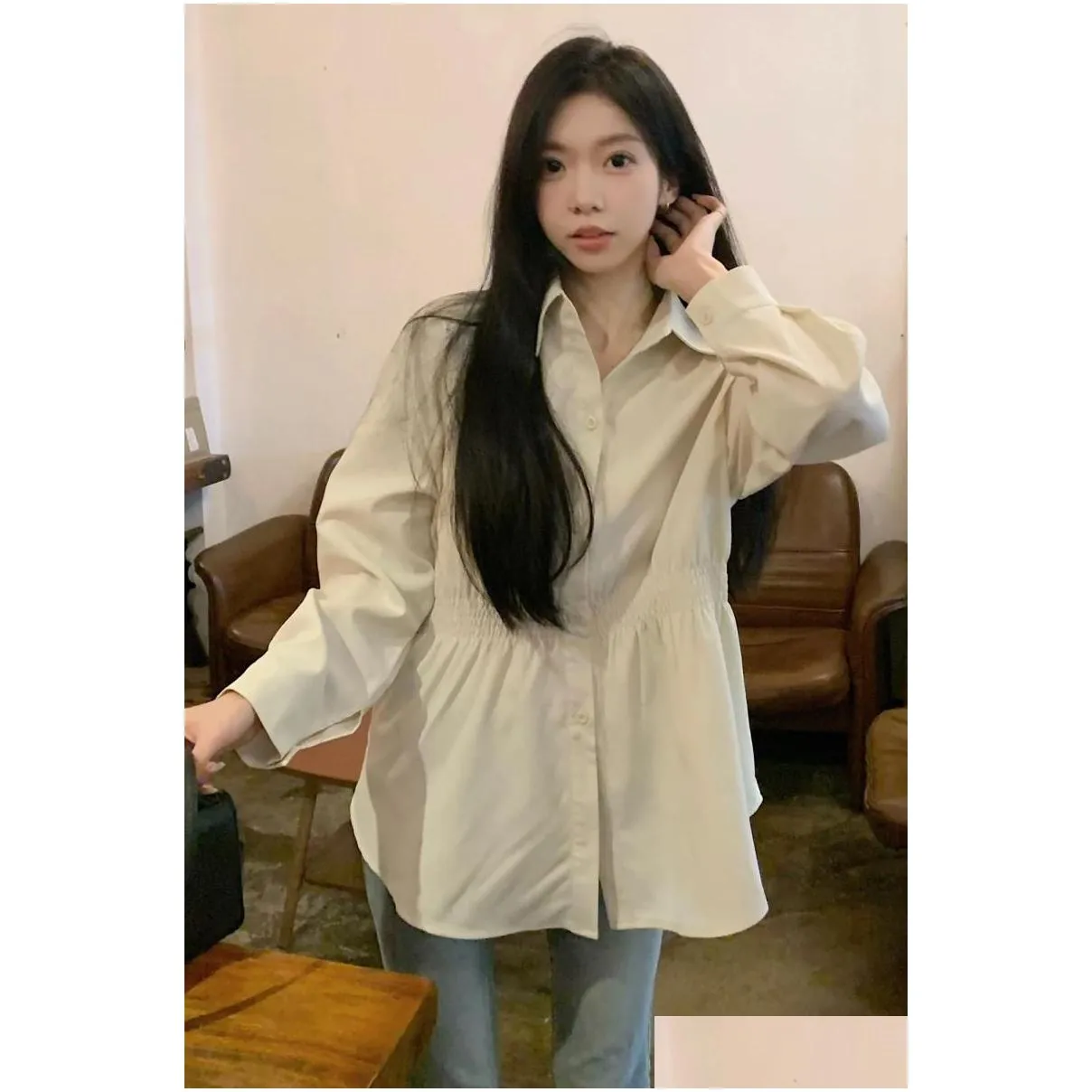 women`s blouses ladies elegant high street korean fashion women spring summer autumn cute long sleeve shirts female wholesale