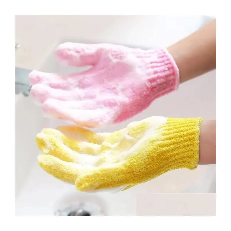 stock skin bath shower wash cloth shower scrubber back scrub exfoliating body massage sponge bath gloves moisturizing