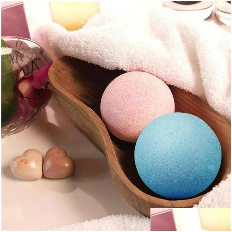 40g random color natural bubble bath bomb ball essential oil handmade spa bath salts ball fizzy skin care floral bath salts balls