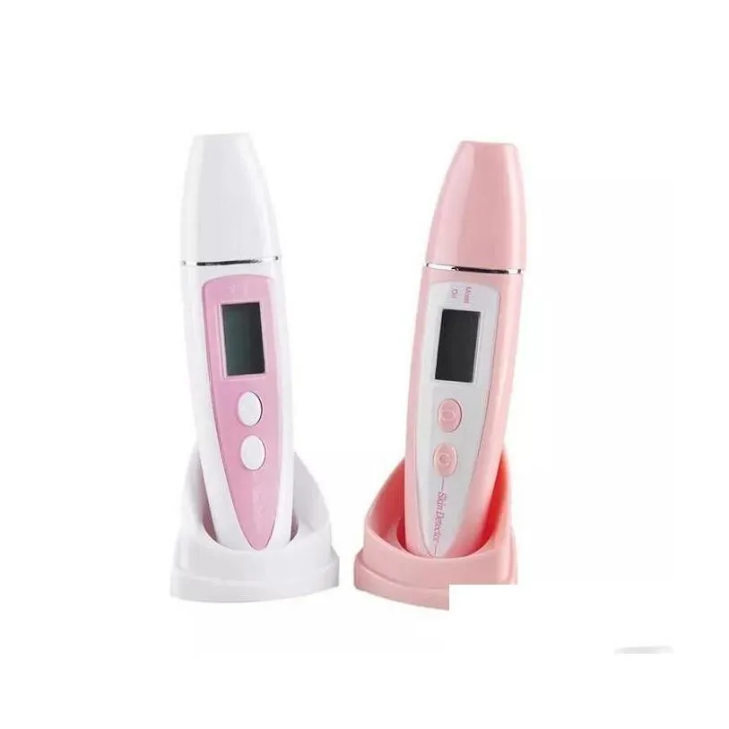 other health care items new arrival patent design lcd display facial beauty equipment skin oil moisture analyzer testing tester pink w