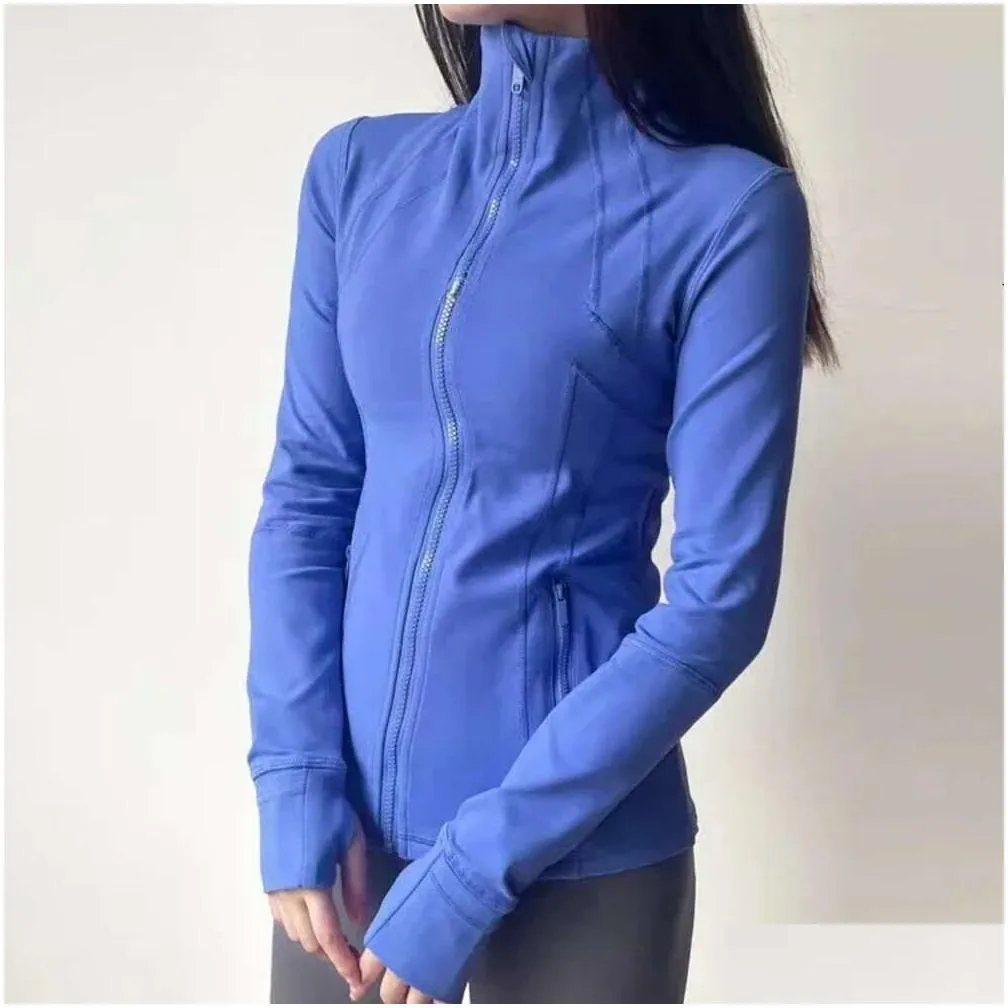 lu align lemon yoga training women jacket sport define running gym zipper jacket high quality standing collar sportswear ll lu jogger