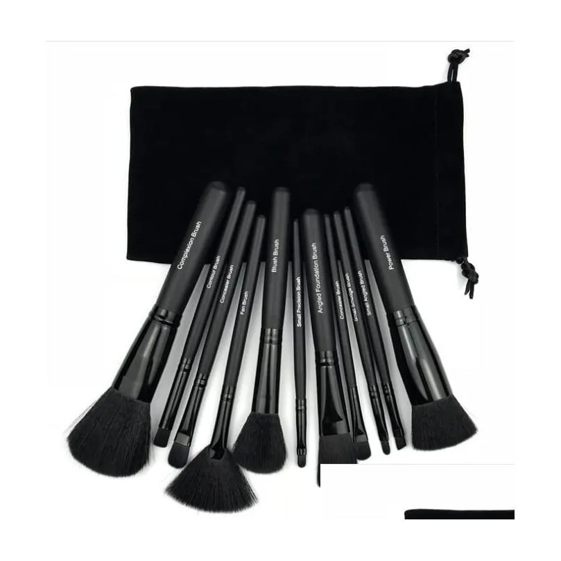 11pcs/set mc makeup brush set face cream power foundation brushes multipurpose beauty cosmetic tool brushes set with pouch bag