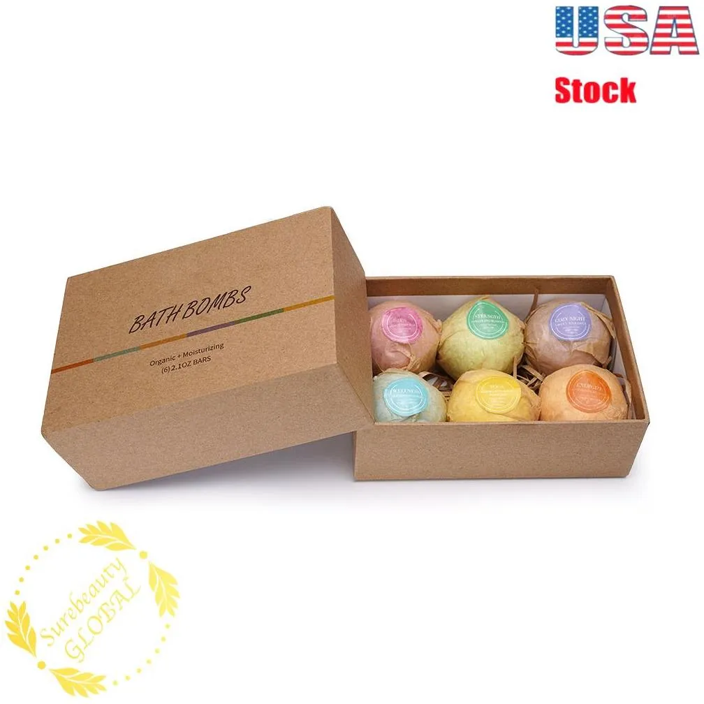 art naturals  oil bath salts bombs moisturize relaxing assorted scents 6pcs multi color ball in us