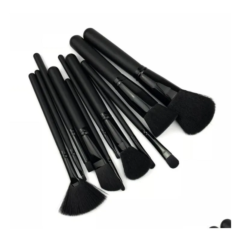 11pcs/set mc makeup brush set face cream power foundation brushes multipurpose beauty cosmetic tool brushes set with pouch bag