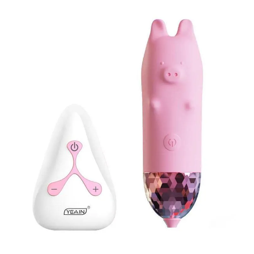 yeain piglet multi frequency wireless egg jumping strong shock mini women`s silent charging masturbation silicone shaker