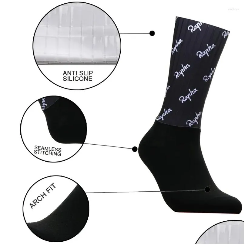 sports socks team bike 2024 aero seamless anti slip cycling road bicycle outdoor racing