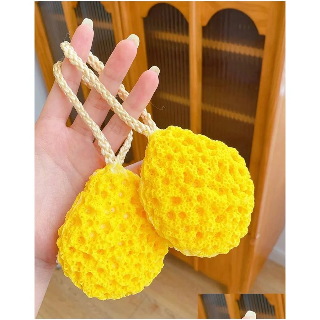 large bath sponge ball honeycomb shape women men kids foam loofah sponge deep cleansing soft body shower sponges exfoliating bath