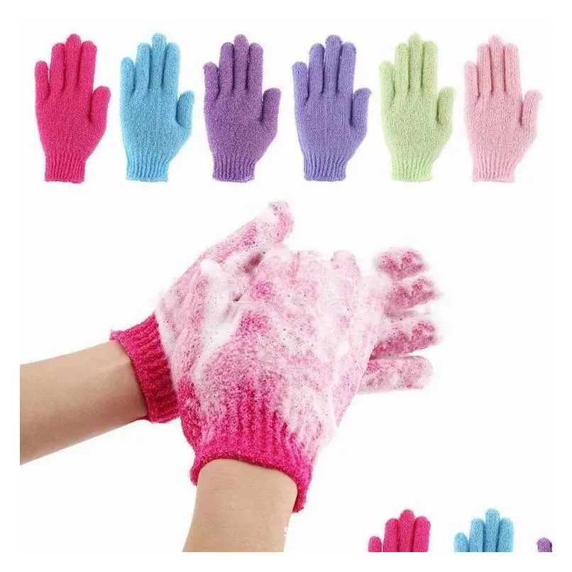 dhl free ship moisturizing spa skin care cloth bath glove exfoliating gloves cloth scrubber face body ll