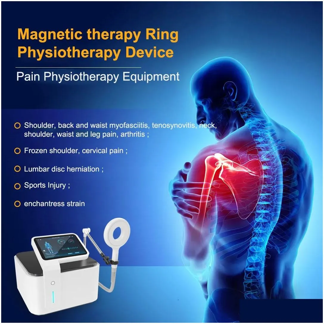 portable pain relief physio magnetic therapy ring pmst electromagnetic pulse body massage shoulder back pain removal machine magnetotherapy magneto