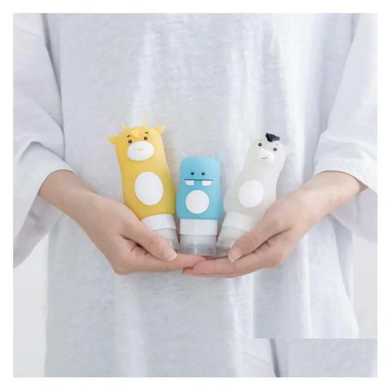 new original cartoon travel travel packing bottle shampoo bath lotion bottle cosmetics receive a bottle of 66 g