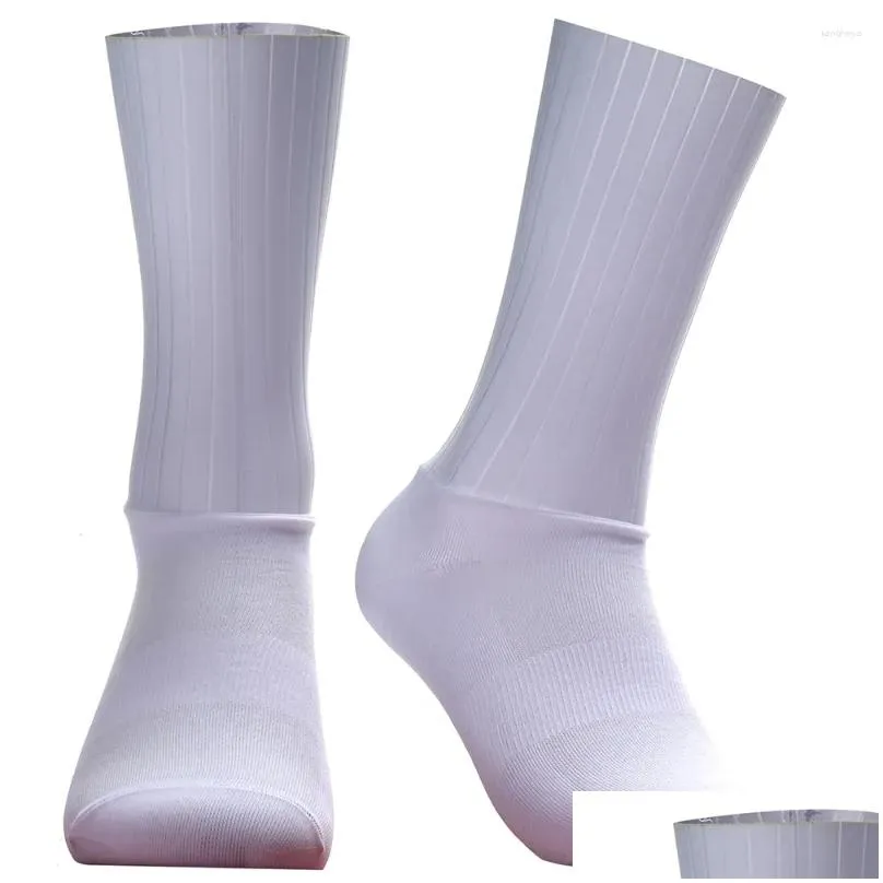 sports socks silicone 2024 aero anti seamless slip summer breathable cycling men women road bike calcetines ciclismo