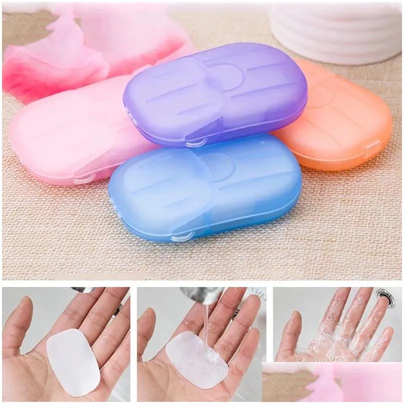 portable soap paper disposable soap paper flakes washing cleaning hand for kitchen toilet outdoor travel camping hiking