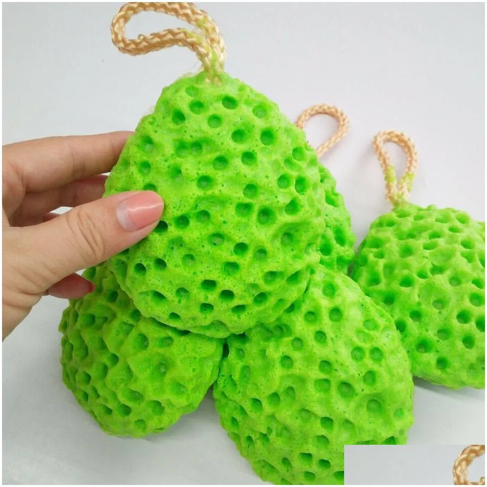 large bath sponge ball honeycomb shape women men kids foam loofah sponge deep cleansing soft body shower sponges exfoliating bath