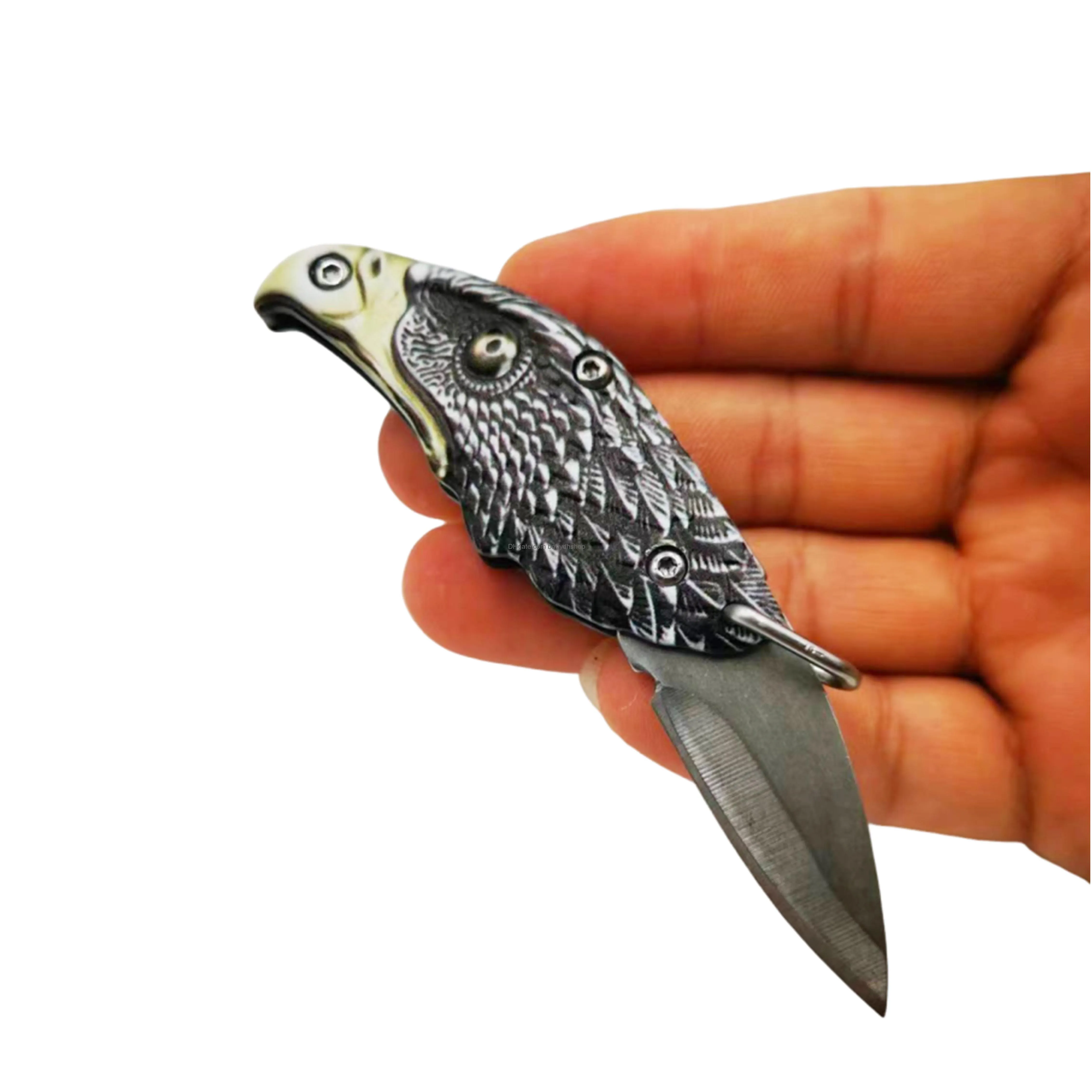 miniature keychain knife  head shaped pocket knife