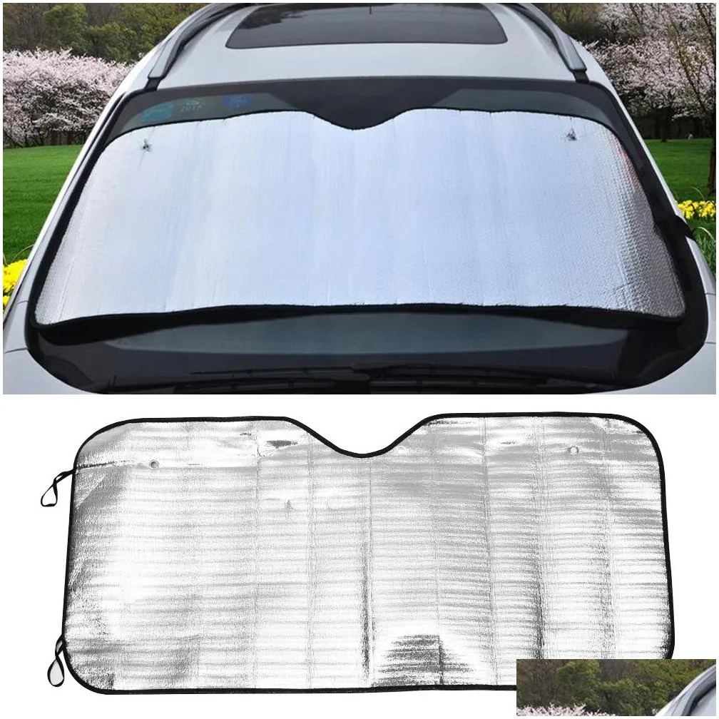 applied foldable car windshield visor cover block front rear window sunshade protect car window film sunscreen
