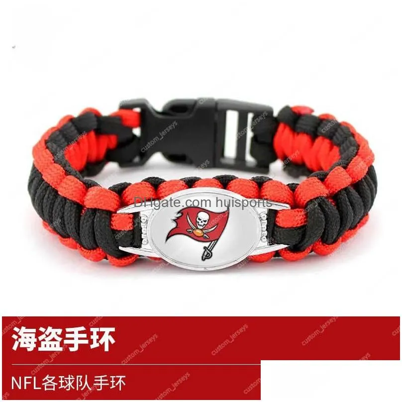 football ssouvenir team logonflwristband christmas gift dolphinseagleswristband 49erschiefswristband