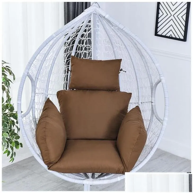 cushion/decorative pillow hanging basket chair cushion swing seat removable thicken egg hammock cradle outdoor back dtt88 201009 drop