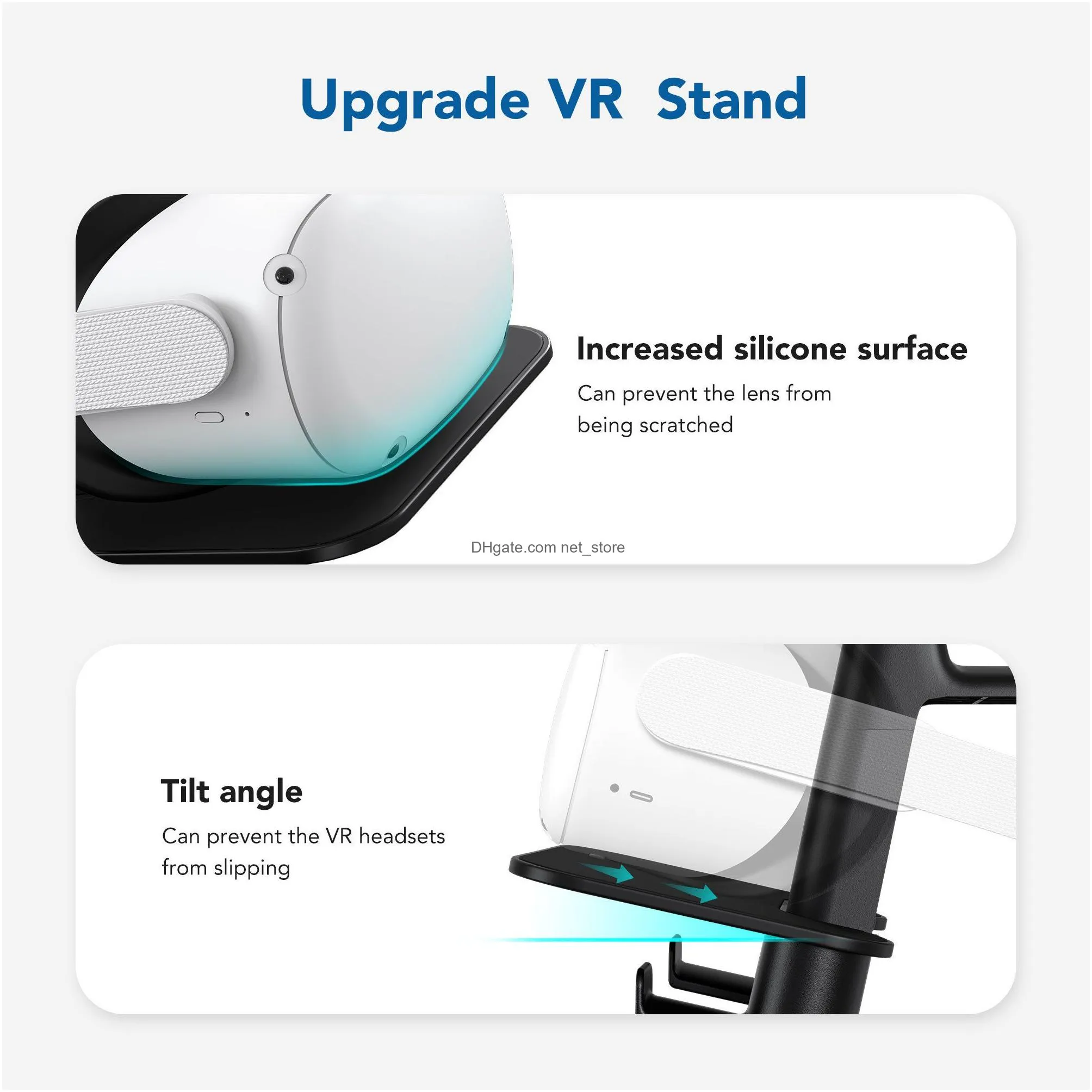 3d glasses kiwi design upgraded vr stand headset display and controller holder mount station for oculus quest 2htc vive stand 221025