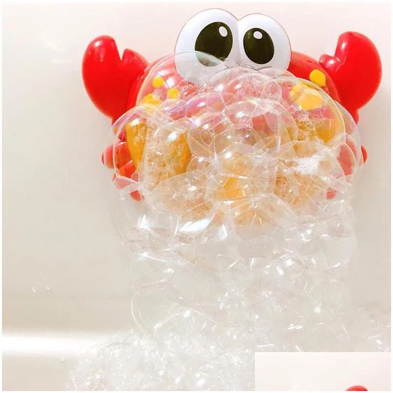 bath toys baby bath bubble toys cute cartoon octopus crab bathroom automatic bathtub water swimming machine gifts toy for children