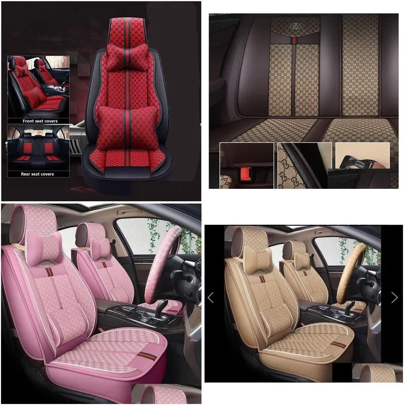 car seat covers autocovers for sedan suv durable leather universal set five seaters cushion mat front and back multi design